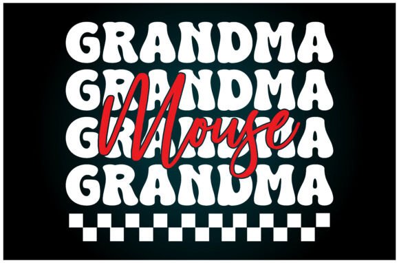 A Cozy & Craft-Ready Grandma Mouse Design for T-Shirts & Graphics