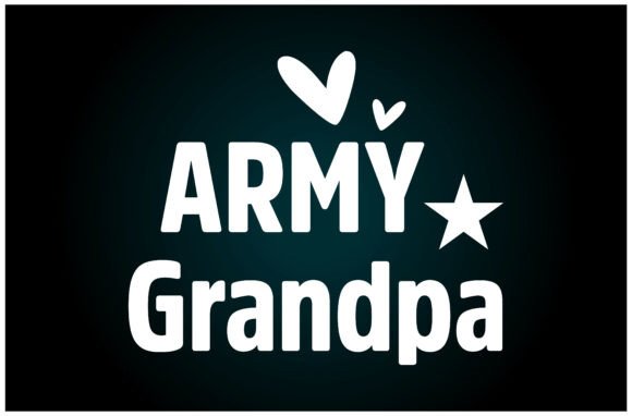 Army Grandpa SVG Graphics for Custom T-Shirt Designs