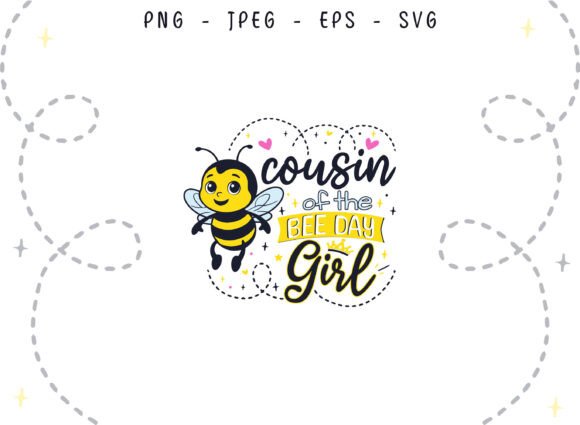 Bee Day Cousin SVG: A Graphics Asset for Crafts