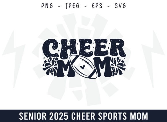 Proud Cheer Football Mom SVG for Graphics & Crafts