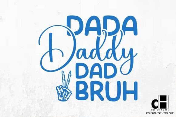 Retro Father's Day Funny Dada SVG PNG for Graphics and Crafts