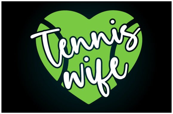 The Tennis Wife Graphic: A T-Shirt Design Asset Review